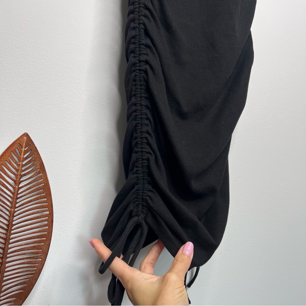 Zara Ruched Ribbed Dress A17 - Picture 9 of 11